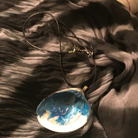 Seashell Boho rare Unique Vintage Rare One of a Kind Handmade Necklace - Picture 13 of 16